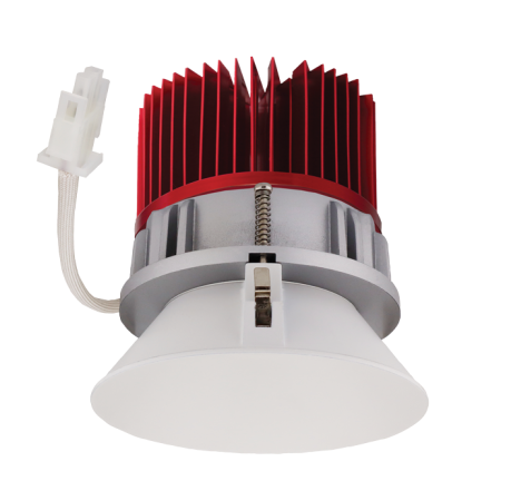 Elco Lighting E430C1627W2 4 Inches LED Light Engine with Trimless Reflector, Color Temperature 2700K, All White Finish