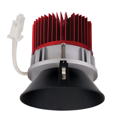 Elco Lighting E430C1630B2 4 Inches LED Light Engine with Trimless Reflector, Color Temperature 3000K, All Black Finish