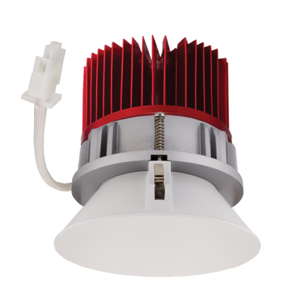 Elco Lighting E430C16SDW 4 Inches LED Light Engine with Trimless Reflector, Color Temperature SunsetK, All White Finish