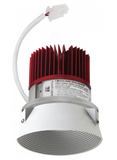 Elco Lighting E434C1635W2 4 Inches LED Light Engine with Trimless Baffle, Color Temperature 3500K, All White Finish