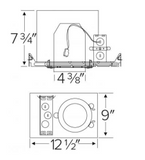 Elco Lighting E4FH08ICAD2 4 Inches Cedar System New Construction 2-Hour Fire Rated Housing w/Driver, Voltage 120/277V, Dimming Triac/ELV/0-10V