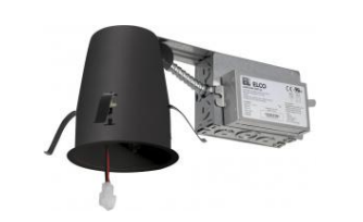 Elco Lighting E4LRC08D2 4 Inches Cedar System Non-IC Remodel Housing w/Driver, Voltage 120/277V, Dimming Triac/ELV/0-10V
