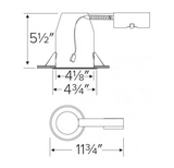 Elco Lighting E4LRC08ICAD2 4 Inches Cedar System Remodel IC Airtight Housing w/Driver, Voltage 120/277V, Dimming Triac/ELV/0-10V