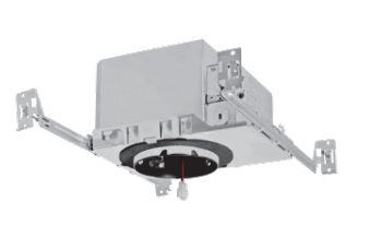 Elco Lighting E4TL16ICASD 4" Trimless Cedar System New Construction IC Airtight Housing w/Driver, Voltage 120/277V, Dimming Sunset
