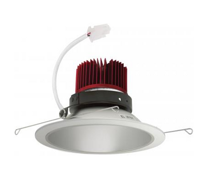 Elco Lighting E610C0835H2 6 Inches LED Light Engine with Reflector Trim, Color Temperature 3500K, Haze w/White Ring Finish
