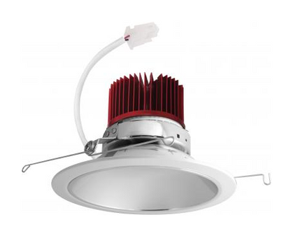 Elco Lighting E610C08SDC 6 Inches LED Light Engine with Reflector Trim, Color Temperature SunsetK, Chrome w/White Ring Finish