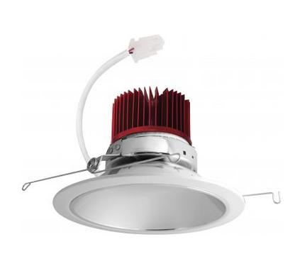 Elco Lighting E610C1235C2 6 Inches LED Light Engine with Reflector Trim, Color Temperature 3500K, Chrome w/White Ring Finish