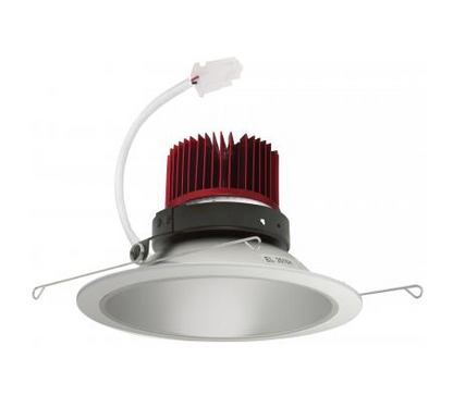 Elco Lighting E610C1240H2 6 Inches LED Light Engine with Reflector Trim, Color Temperature 4000K, Haze w/White Ring Finish