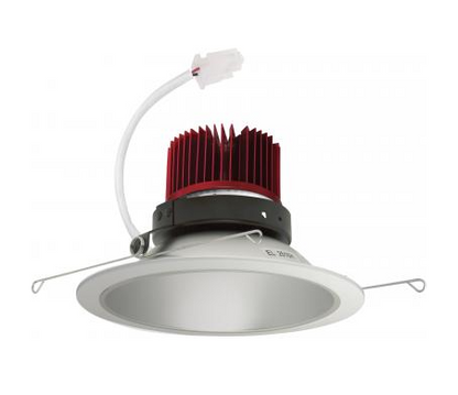 Elco Lighting E610C1640H2 6 Inches LED Light Engine with Reflector Trim, Color Temperature 4000K, Haze w/White Ring Finish