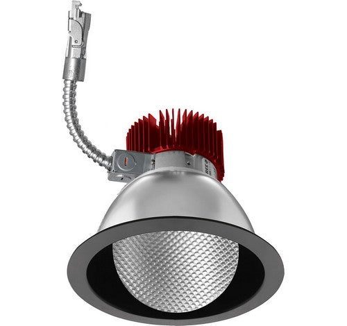 ELCO Lighting E611L30SDHW 6 Inch LED Light Engine with Wall Wash Trim Haze with White Ring Finish Sunset 3000 Lumens