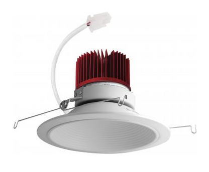 Elco Lighting E614C0830W2 6 Inches LED Light Engine with Baffle Trim, Color Temperature 3000K, All White Finish