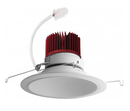 Elco Lighting E614C2030W2 6 Inches LED Light Engine with Baffle Trim, Color Temperature 3000K, All White Finish