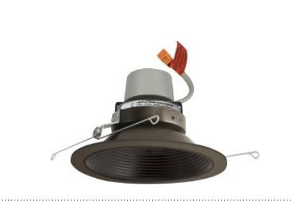 ELCO Lighting E614R0830BZ 6 Inches LED Module & Driver with Baffle Trim Watt 11.4W, Color Temperature 3000K , Lumens 850lm All Bronze Finish
