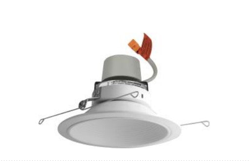 ELCO Lighting E614R1227W 6 Inches LED Module & Driver with Baffle Trim Watt 15.7W, Color Temperature 2700K , Lumens 1250lm All White Finish