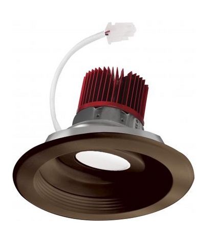 Elco Lighting E616C1630BZ2 6 Inches LED Light Engine with Adjustable Baffle Trim, Color Temperature 3000K, All Bronze Finish
