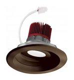 Elco Lighting E616C2035BZ2 6 Inches LED Light Engine with Adjustable Baffle Trim, Color Temperature 3500K, All Bronze Finish
