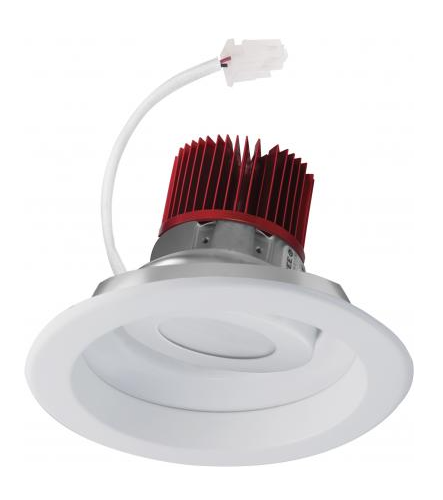 Elco Lighting E617C1235W2 6 Inches LED Light Engine with Adjustable Reflector Trim, Color Temperature 3500K, All White Finish