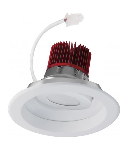 Elco Lighting E617C1240W2 6 Inches LED Light Engine with Adjustable Reflector Trim, Color Temperature 4000K, All White Finish