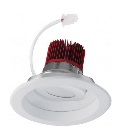 Elco Lighting E617C2035W2 6 Inches LED Light Engine with Adjustable Reflector Trim, Color Temperature 3500K, All White Finish