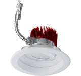 ELCO Lighting E618L6027HW 6 Inch LED Light Engine with Adjustable Trim Haze with White Ring Finish 2700k 6000 lm