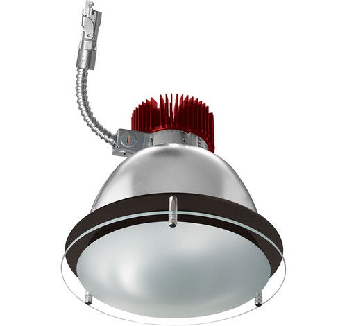 ELCO Lighting E812L3030B LED 8" Drop Glass LED Recessed Lighting Light Engine Black Finish 3000K 120V 3000 Lumens