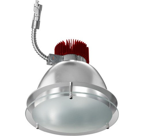 ELCO Lighting E812L3027HW LED 8" Drop Glass LED Recessed Lighting Light Engine Haze with White Ring Finish 2700K 120V 3000 Lumens