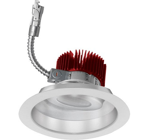 ELCO Lighting E818L3035HW LED 8" Adjustable LED Recessed Lighting Light Engine 3000 Lumens Haze with White Ring Finish 3500K 120V