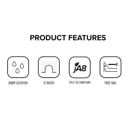 ELCO Lighting E8SQLFU15 19W 8" New Construction LED IC Housing