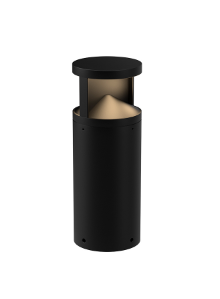 Kuzco Lighting EB83317-BK 17" Dover Exterior Bollard Landscape Ligting, Black Finish