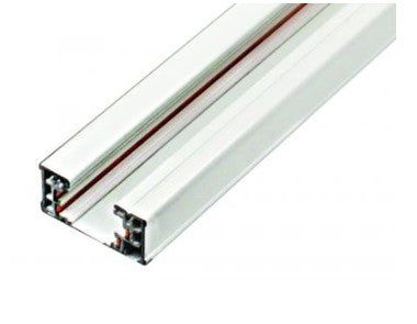Elco Lighting EC008W 8', Two Circuit Track Accessory, All White Finish