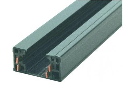 Elco Lighting EC002B 2' Two Circuit Track Accessory, All Black Finish