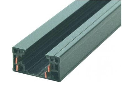 Elco Lighting EC006B 6', Two Circuit Track Accessory, All Black Finish