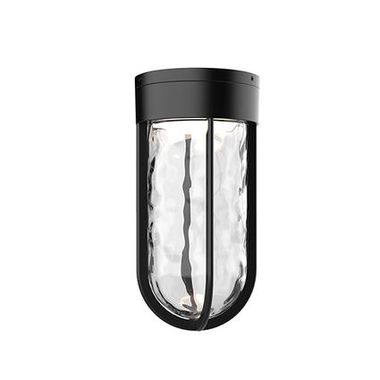 Kuzco Lighting EC17609-BK LED 9 Inch Davy Ceiling Light Black Finish