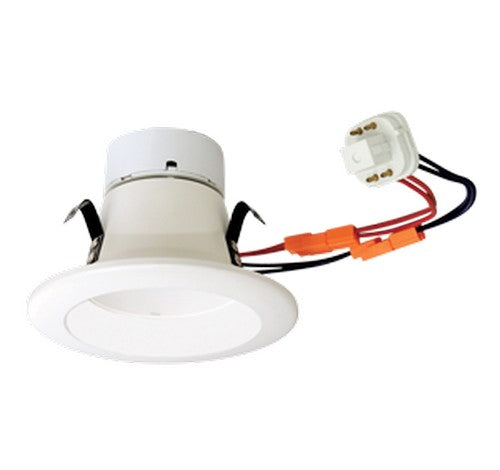 ELCO Lighting ECF41535W 9W 4 Inch LED CFL Retrofit Insert White Finish 3500K 700 Lumens