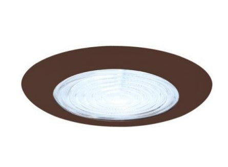 ELCO Lighting EL113BZ 6 Inches Shower Trim with Reflector and Fresnel Lens Bronze Finish