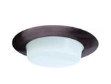 ELCO Lighting EL116BZ 6 Inches Shower Trim with Reflector and Drop Opal Lens Bronze Finish