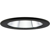 ELCO Lighting EL1411B 4" Adjustable Shower Trim with Clear Reflector and Lens Trim Black