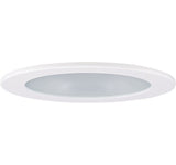 ELCO Lighting EL1412W 4" Adjustable Shower Trim with Clear Reflector and Frosted Lens Trim White