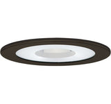 ELCO Lighting EL1415BZ 4" Shower Trim with Clear Reflector and Frosted Glass Pinhole Trim Bronze