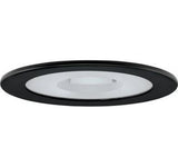 ELCO Lighting EL1415B 4" Shower Trim with Clear Reflector and Frosted Glass Pinhole Trim Black