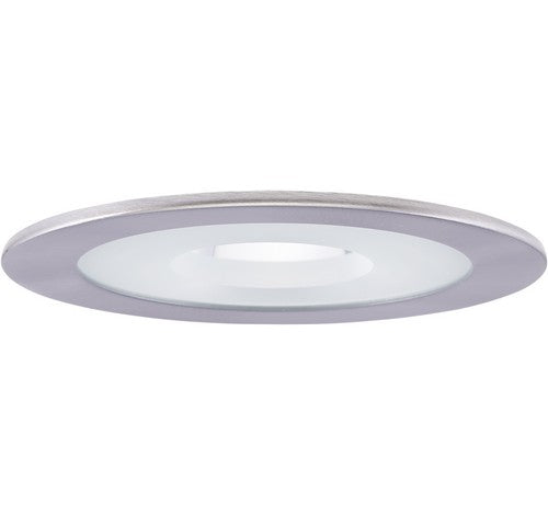 ELCO Lighting EL1415N 4" Shower Trim with Clear Reflector and Frosted Glass Pinhole Trim Nickel