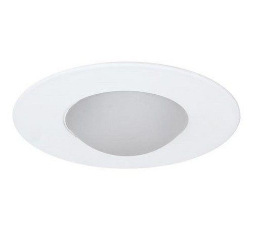 ELCO Lighting EL1416W 4" Shower Trim with Round Drop Frosted White Lens