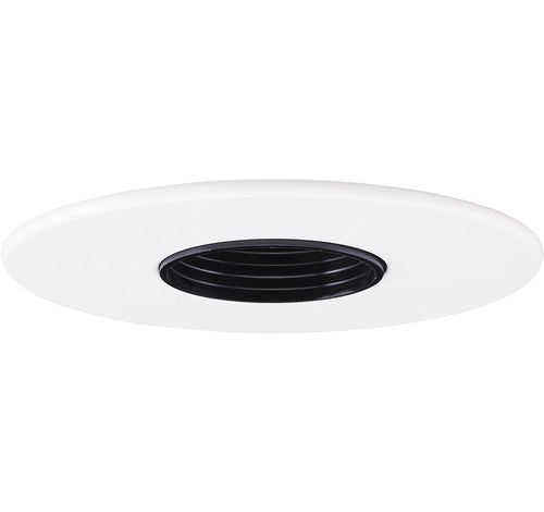 ELCO Lighting EL1419B 4" Baffle with 1 7/8" Pinhole Aperture Trim Black with White Ring