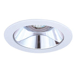 ELCO Lighting EL1421DC 4" Adjustable Reflector with Die-cast Ring Trim Clear with White Ring