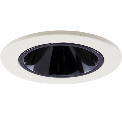 ELCO Lighting EL1422B 4" Adjustable Wall Wash Reflector Trim Black with White Ring