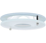 ELCO Lighting EL1426C 4" Chrome Reflector with Suspended Frosted Glass Trim Chrome Ring