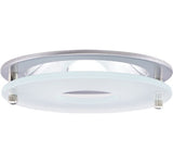 ELCO Lighting EL1426N 4" Chrome Reflector with Suspended Frosted Glass Trim Nickel Ring