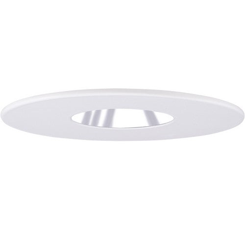 ELCO Lighting EL1429C 4" Adjustable Pinhole with Reflector Trim Chrome with White Ring