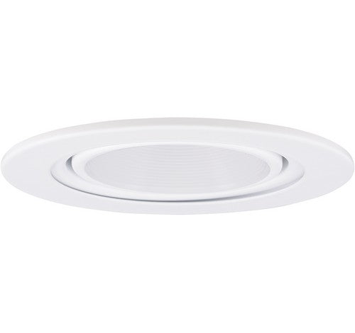 ELCO Lighting EL1433W 4" Gimbal Ring with Baffle Trim White