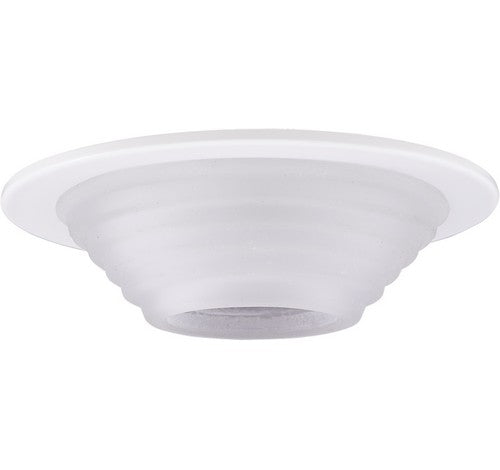 ELCO Lighting EL1453W 4" Frosted Stepped Glass Trim White